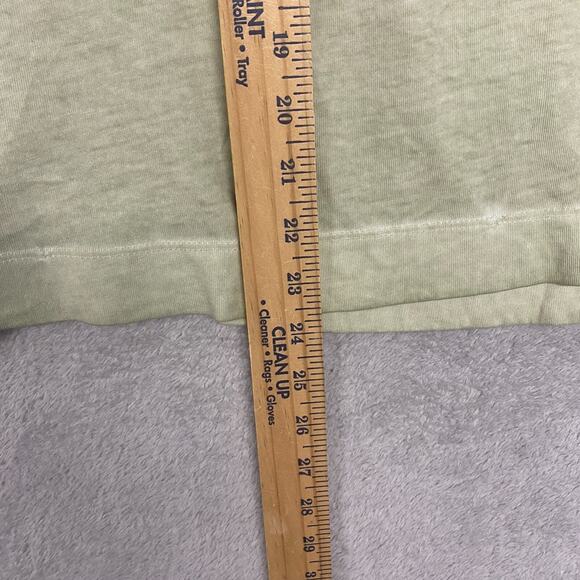 Chicos Top Womens Medium Green Tee Short Sleeve Cotton Round Neck 1 - Picture 4 of 8